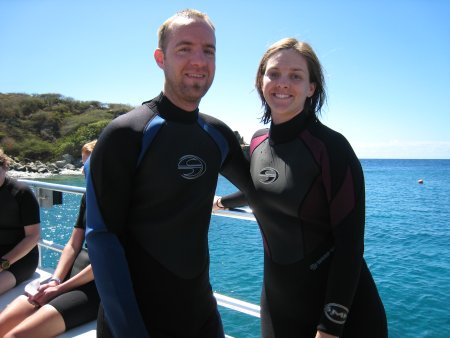 Us in our wetsuits